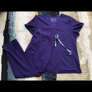 Large Eggplant Purple Figs Set